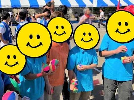 ふれあい運動会に参加したようす